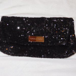 Black sequined small Victoria’s secret hand bag NWT